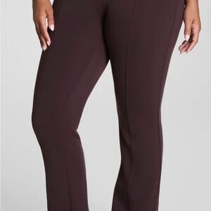SPANX Women's Dark Brown Straight Leg Pants